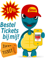Mascotte Simon - Bestel tickets Schildpaddencentrum bij mij