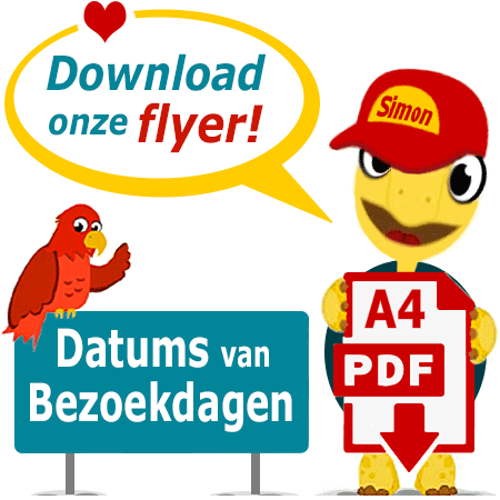 Download de flyer Bezoekdagen van het Schildpaddencentrum