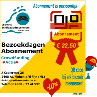 Abonnement bestellen voor bezoekdagen van het Schildpaddencentrum