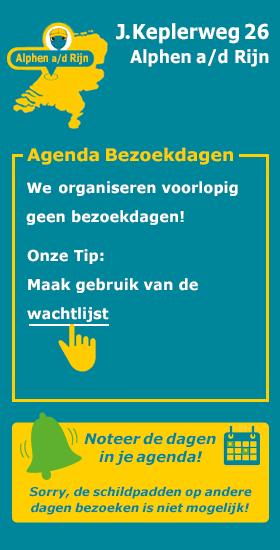 Bezoekdagen van het Schildpaddencentrum