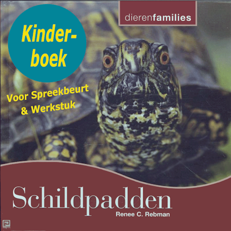 Boek dierenfamilies Schildpadden voor spreekbeurten en werkstukken