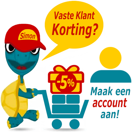 Maak een account aan bij Winkel Schildpaddencentrum voor Vaste Klant Korting