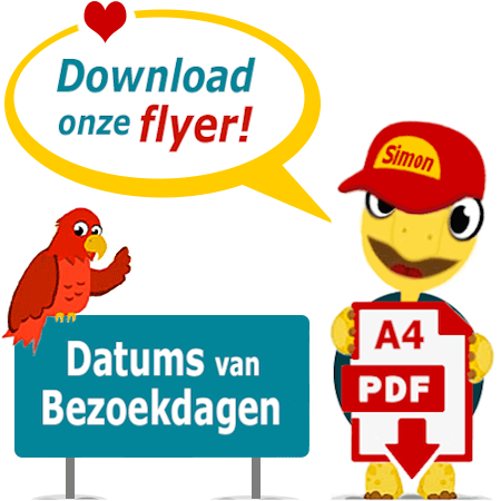 Download de flyer Bezoekdagen van het Schildpaddencentrum