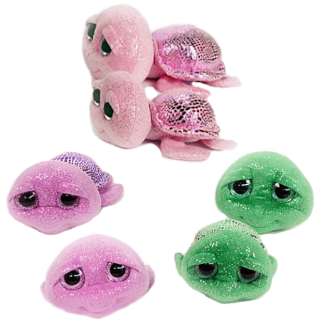 Schilpie de Schildpad. Een aandoenlijke pluche schildpad verkrijgbaar in drie kleuren