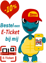 Mascotte Simon - Bestel tickets Schildpaddencentrum bij mij