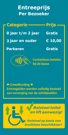 Entreeprijs Bezoekdagen Schildpaddencentrum