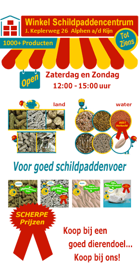 Winkel Schildpaddencentrum is leverancier van goed schildpaddenvoer