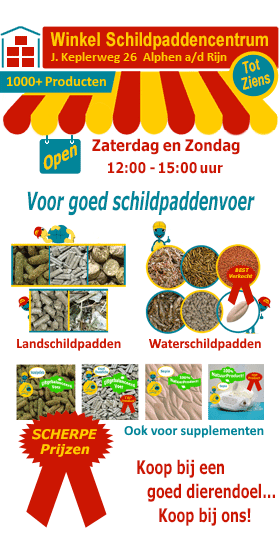 Winkel Schildpaddencentrum is leverancier van goed schildpaddenvoer
