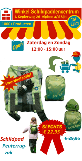 Schattige Schildpad Peuterrugzak (2 tot 4 jaar)