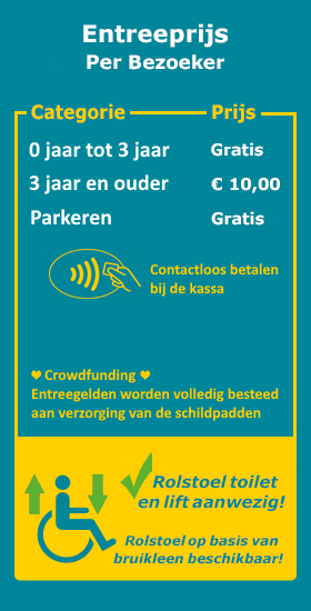 Entreeprijs Bezoekdagen Schildpaddencentrum