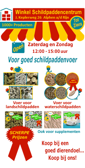 Winkel Schildpaddencentrum is leverancier van goed schildpaddenvoer